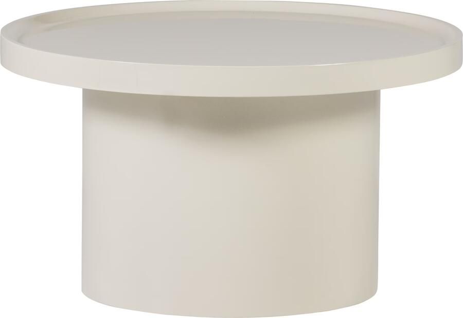 WOOOD Veluna Bijzettafel 70 CM Hout Hoogglans Zand 40x70x70