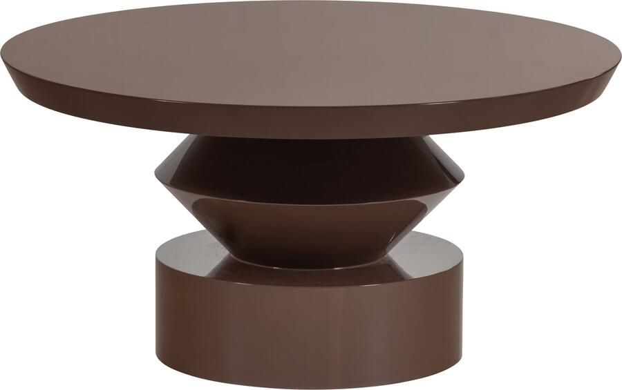 WOOOD Auren Salontafel Hout Hoogglans Bruin 42x80x80