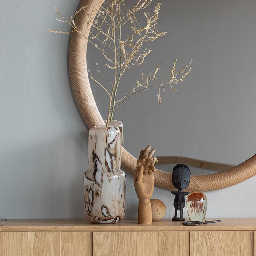 WOOOD Spiegel Glivon 100 x 100cm Naturel