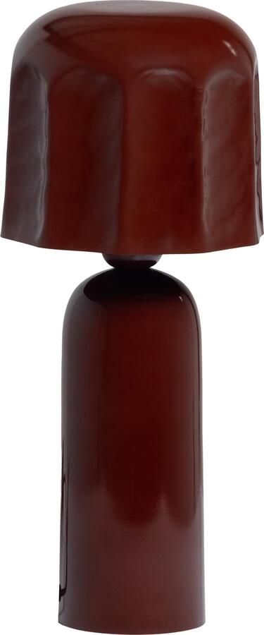 WOOOD Tafellamp Lumira 39cm Bruinrood