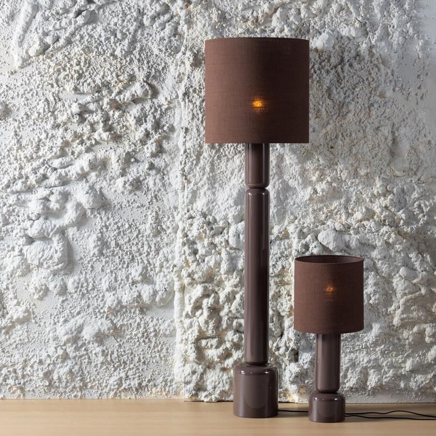WOOOD Tafellamp Zivian 53cm Donkerbruin