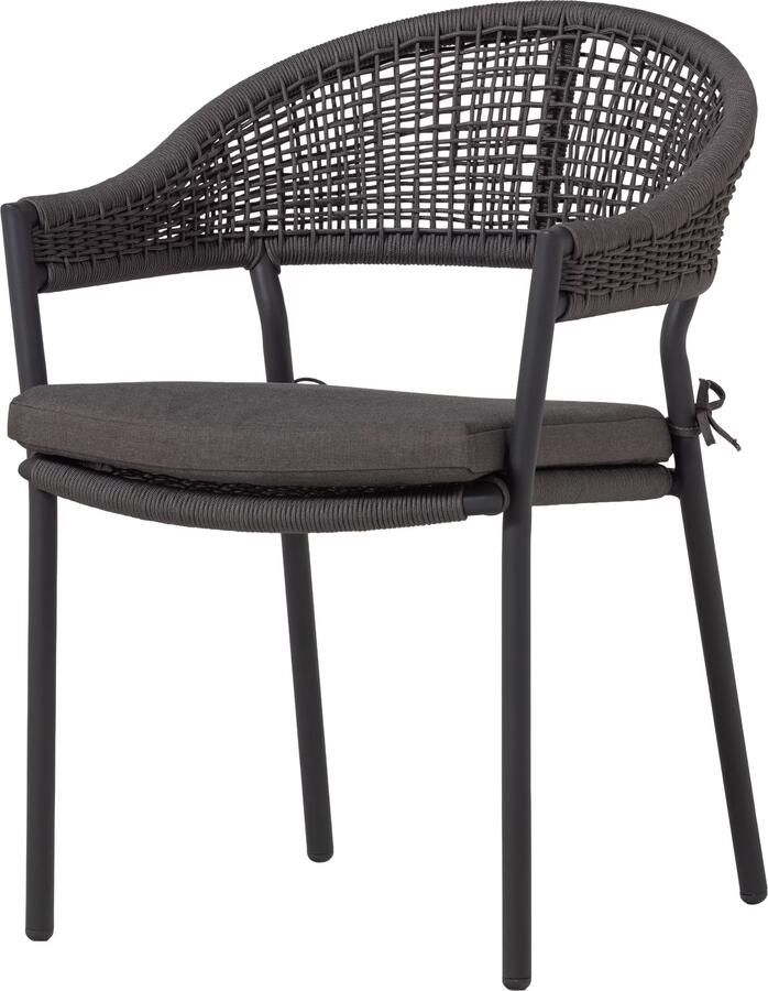 WOOOD Tuinstoel Rilo Gevlochten touw Bruin