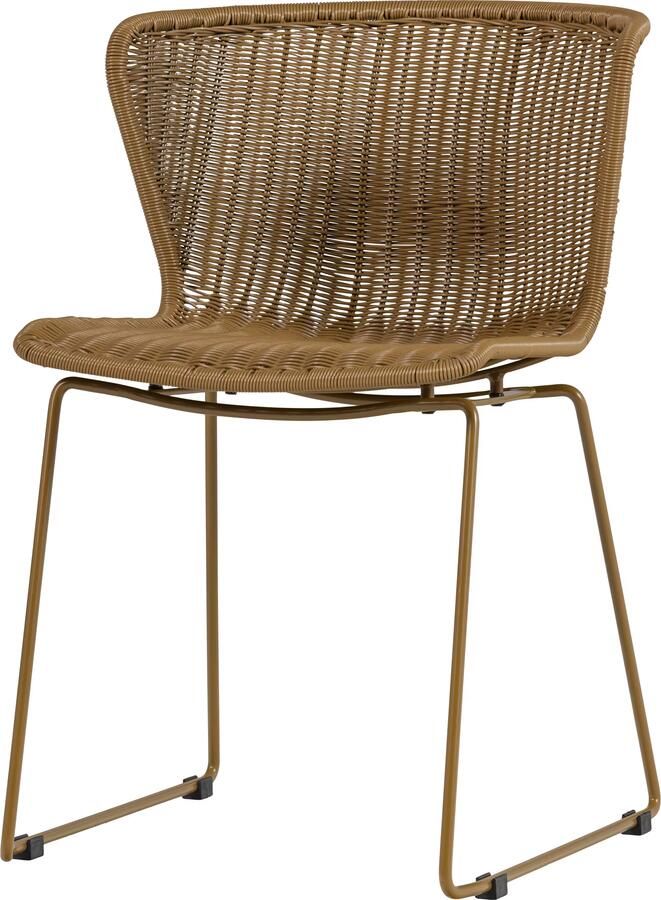 WOOOD Tuinstoel Wings Rattan Honing Geel