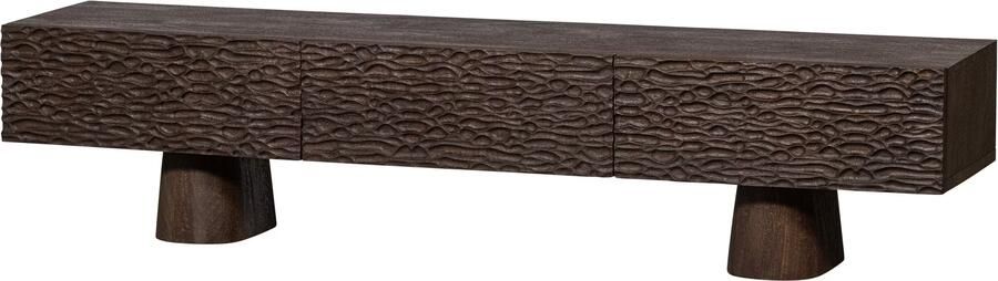 BePureHome | Crumble carved tv meubel mango walnoot | Woonkamer meubels | Tv-dressoir | Tv-meubel - Foto 2