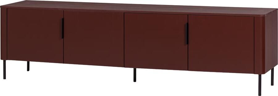 WOOOD TV-meubel Gunnar Grenenhout 200cm Bordeaux