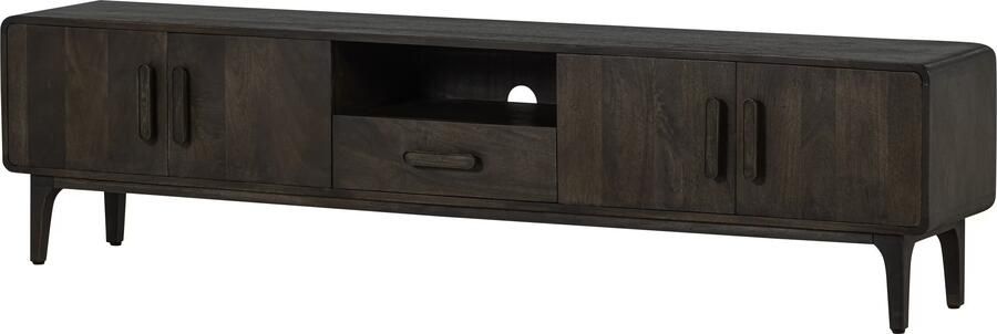 WOOOD TV-meubel Liya Mangohout 200cm Donkerbruin