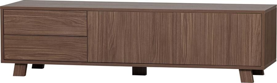 WOOOD Tv-meubel Seppe TV-dressoir Walnootfineer met duidelijk zichtbare nerf H 42 cm x B 160 cm - Foto 5