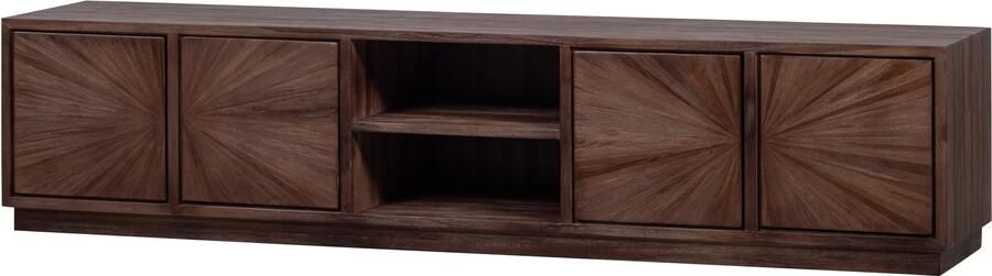 WOOOD | Sun tv meubel met open vak recycled teak bruin | Woonkamer meubels | Tv-dressoir | Tv-meubel
