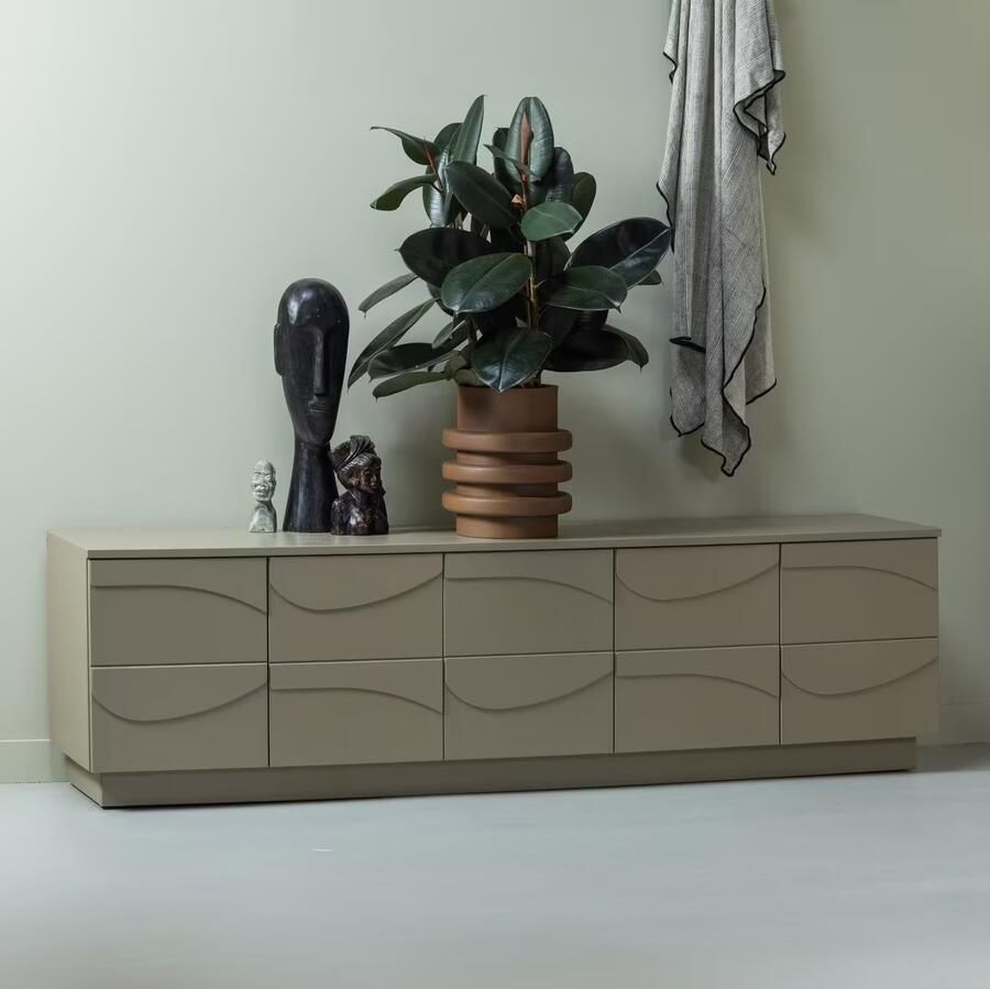 WOOOD Tv-meubel Teo TV-board met kabeldoorvoer push-to-open functie breedte 180 cm - Foto 11