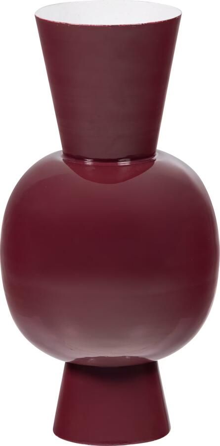 WOOOD Vaas Auri 38cm Wijnrood