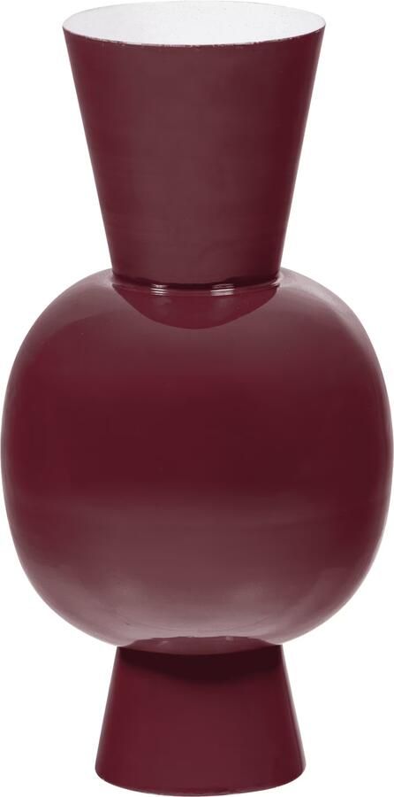 WOOOD Vaas Auri 38cm Wijnrood