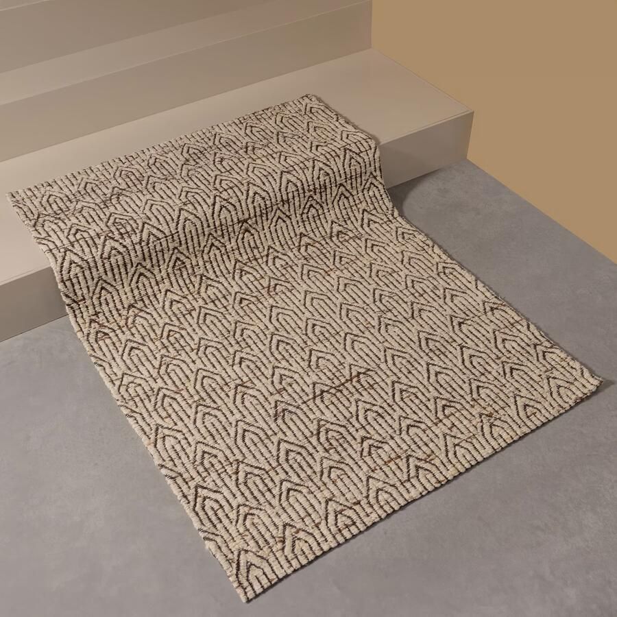 WOOOD | Joslin vloerkleed wol naturel melange 170x240cm | Woonaccessoires | Vloerkleed - Foto 2