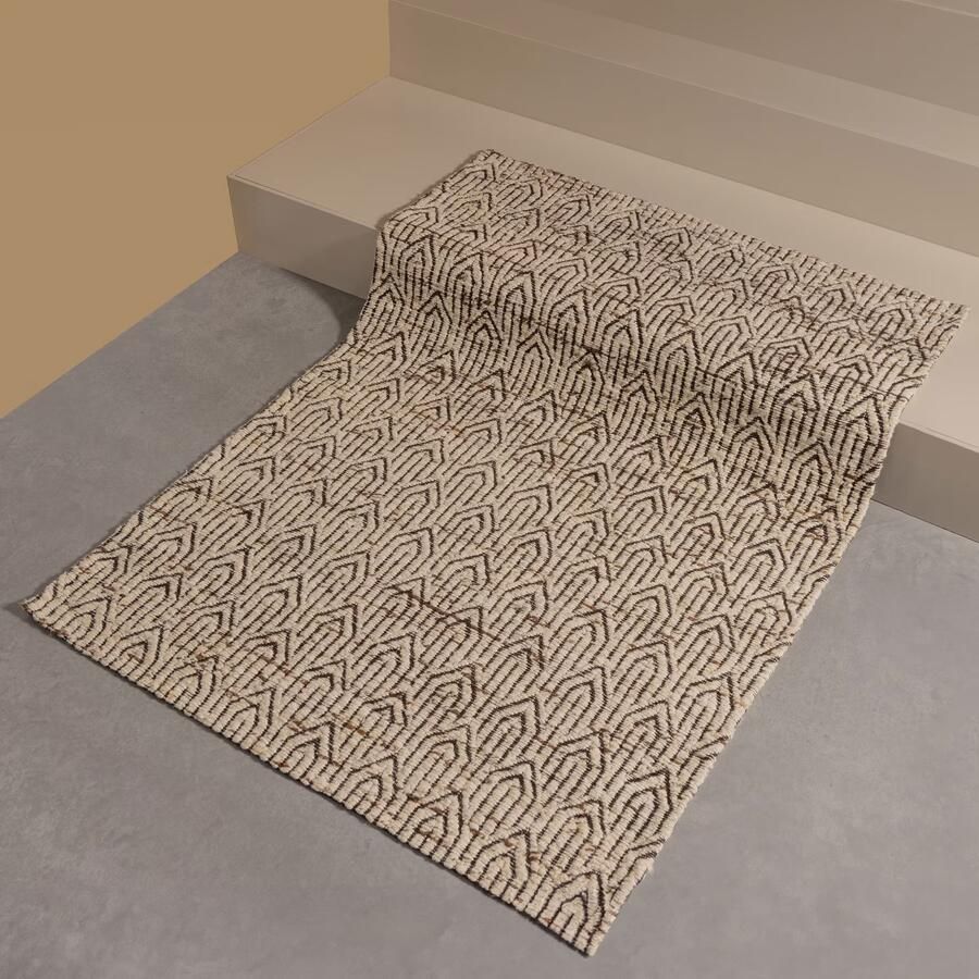 WOOOD | Joslin vloerkleed wol naturel melange 170x240cm | Woonaccessoires | Vloerkleed