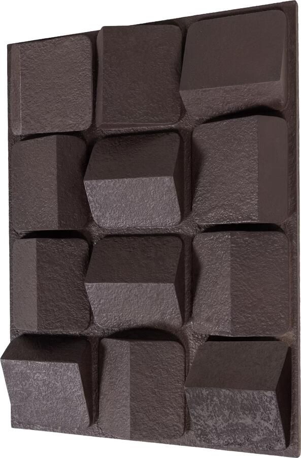 WOOOD Wandpaneel Axis 81x61cm Bruin