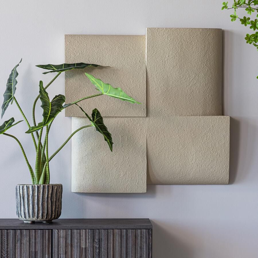WOOOD Wandpaneel Tide 86x86cm Zand