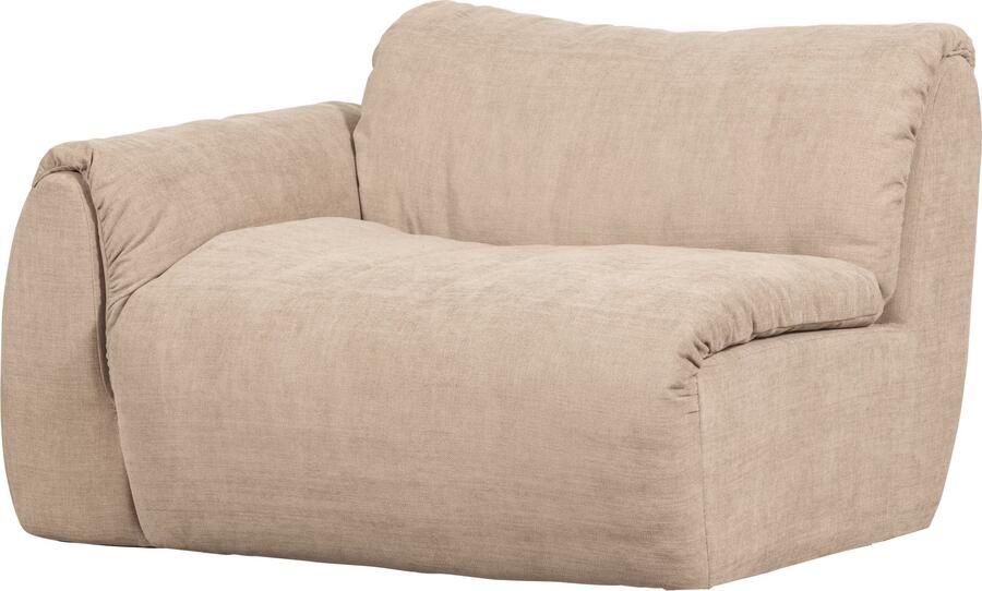 Woood Baggy 1-Zits Met Arm Links Geweven Chenille Zand -81x114x101