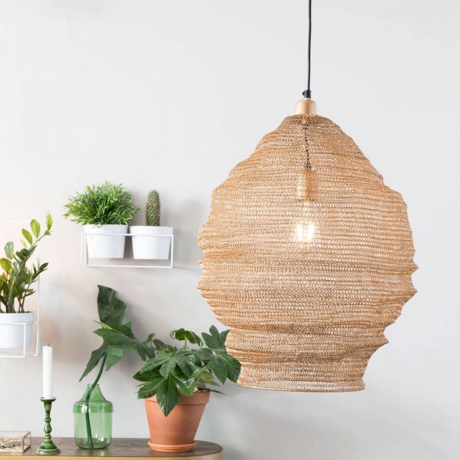 White Label Living | White Label Living | Hanglamp Lena L Brass | Woonaccessoires | Hanglamp | Woonaccessoires | Hanglamp