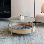 Housecraft Living Housecraft Makoto Salontafel Rond 80x80 cm Zand Beige - Thumbnail 2