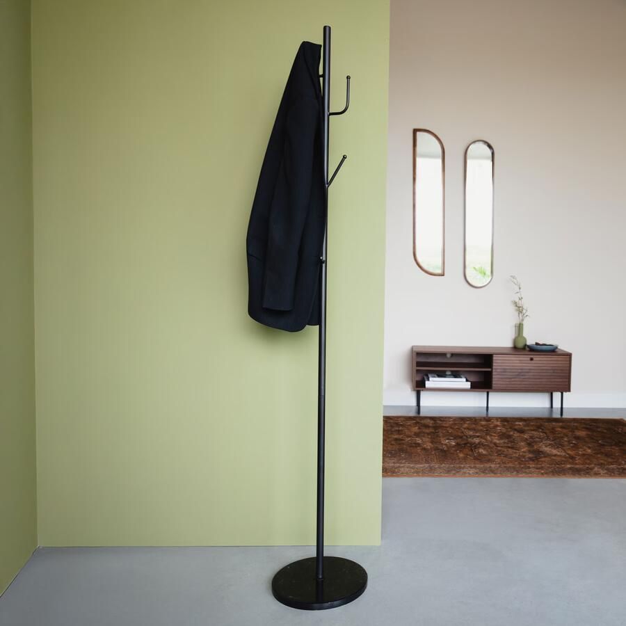ZILT Staande Kapstok Jerrie Met 7 haken 170cm Zwart