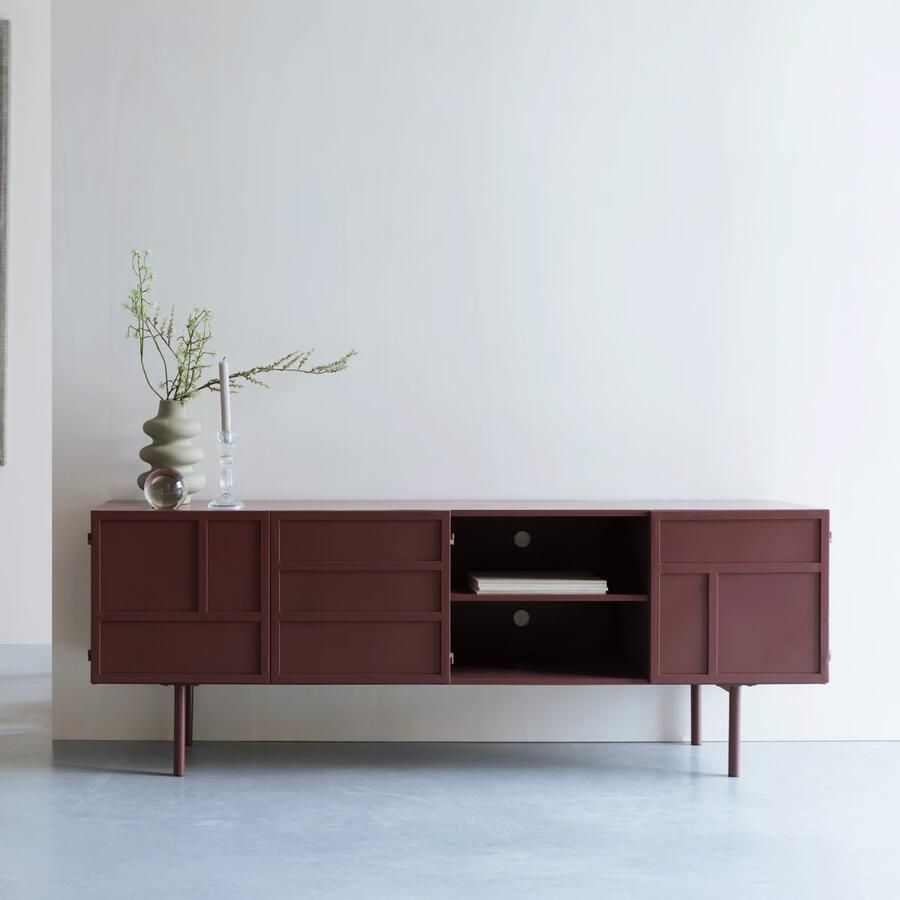 ZILT TV-meubel Chisholm 160cm Rood