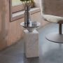 Zuiver Pride Bijzettafel Rond 30 cm Metaal| Marmer Wit - Thumbnail 2