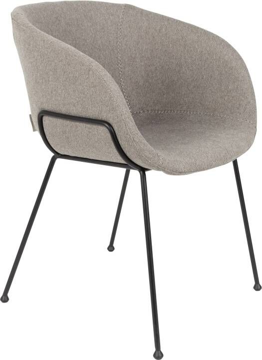 Zuiver | Armstoel Feston Fab Grey | Zitmeubels eetkamer | Armstoel - Foto 2