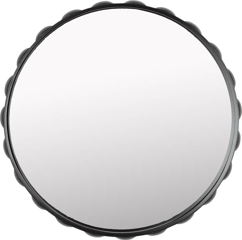 Zuiver Bubbles spiegel wandspiegel Donkerbruin (50 x 50 x 6 cm)