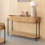 Zuiver Sidetable Slides Eikenhout 120cm Naturel - Thumbnail 2