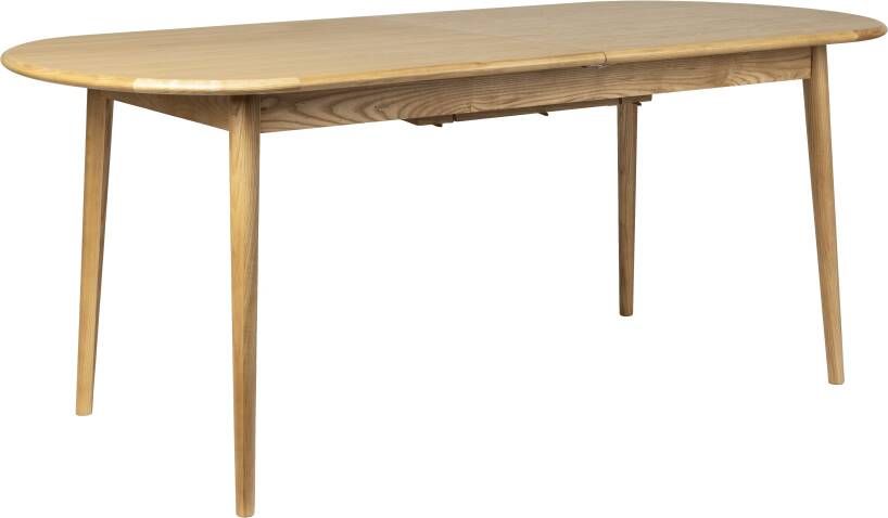 Zuiver Uitschuifbare Ovale Eettafel Twist Eiken 185-240 x 90cm Naturel