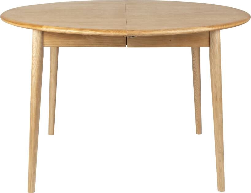 Zuiver Uitschuifbare Ronde Eettafel Twist Eiken 120-160 x 120cm Naturel