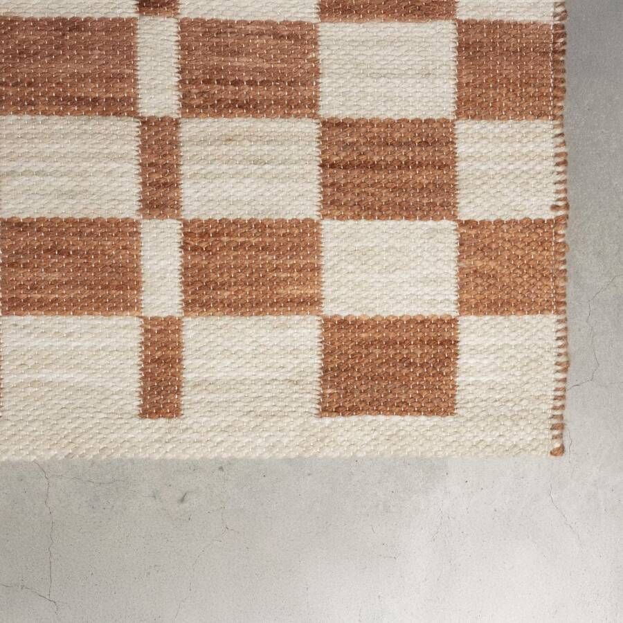 Zuiver Vloerkleed Checker 160 x 230cm Terra