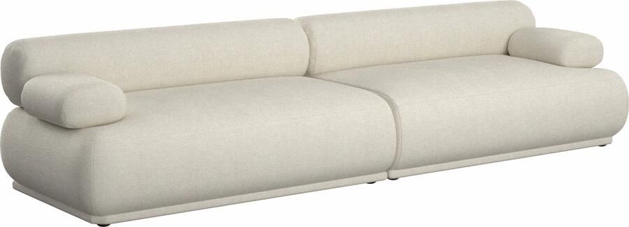 Zuiver 3-zits Bank Rembrandt 316cm Ribstof Beige