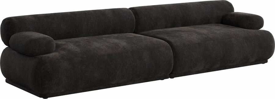 Zuiver 3-zits Bank Rembrandt 316cm Ribstof Bruin