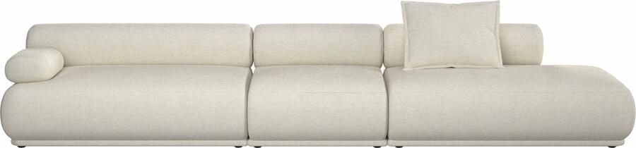 Zuiver 4 5-zits Bank Rembrandt 455cm Links Ribstof Beige