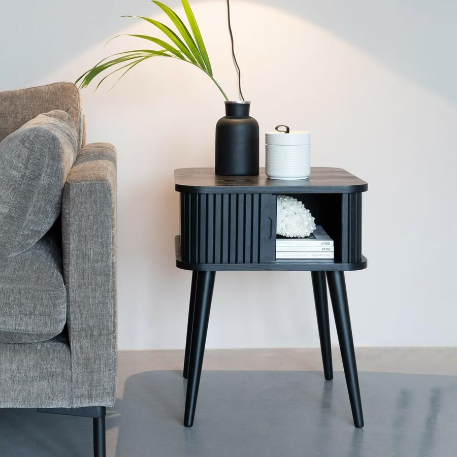 Zuiver | Bijzettafel Barbier Black | Woonkamertafels | Bijzettafel - Foto 2
