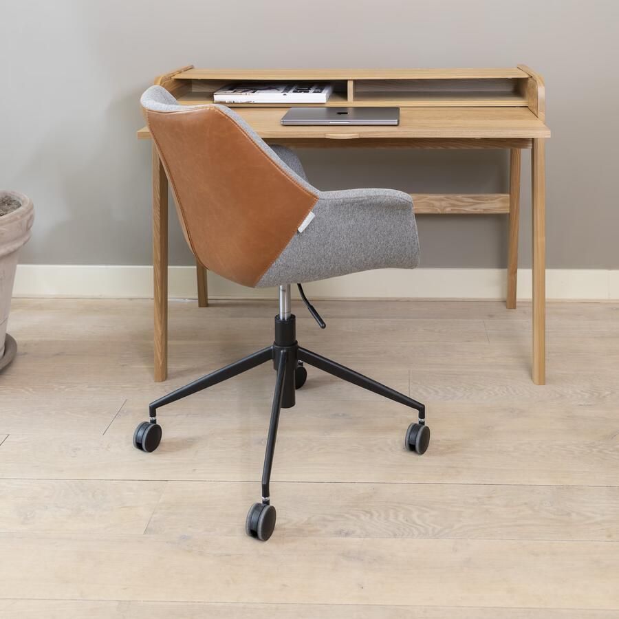 Zuiver | Bureaustoel Doulton Vintage Brown | Zitmeubels woonkamer | Bureaustoel - Foto 2