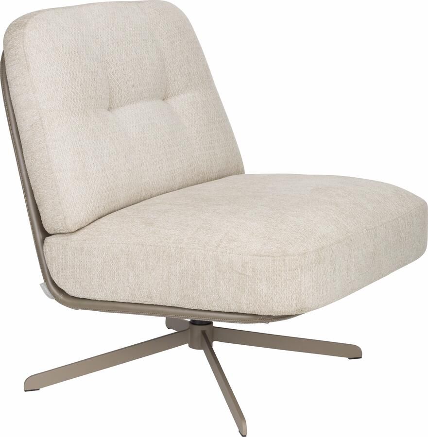 Zuiver Draaifauteuil Benjamin Crème