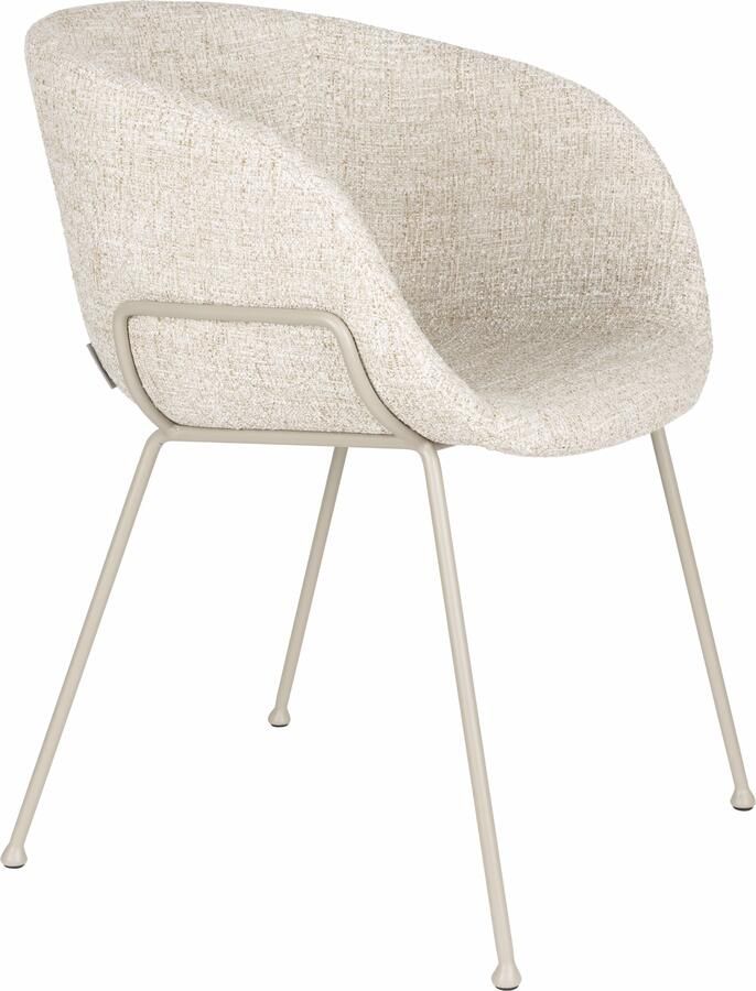 Zuiver Eetkamerstoel Feston Stof Beige