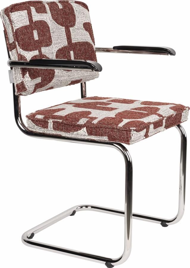 Zuiver Eetkamerstoel Ridge Deco Rood