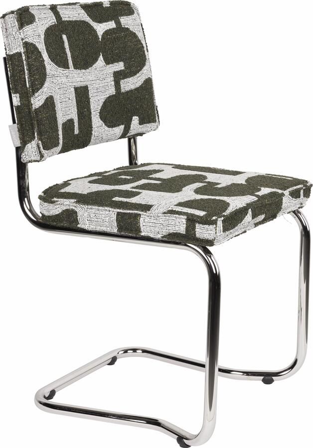 Zuiver Eetkamerstoel Ridge Kink Deco Groen