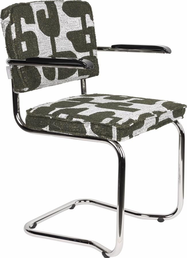 Zuiver Eetkamerstoel Ridge Kink Deco Groen