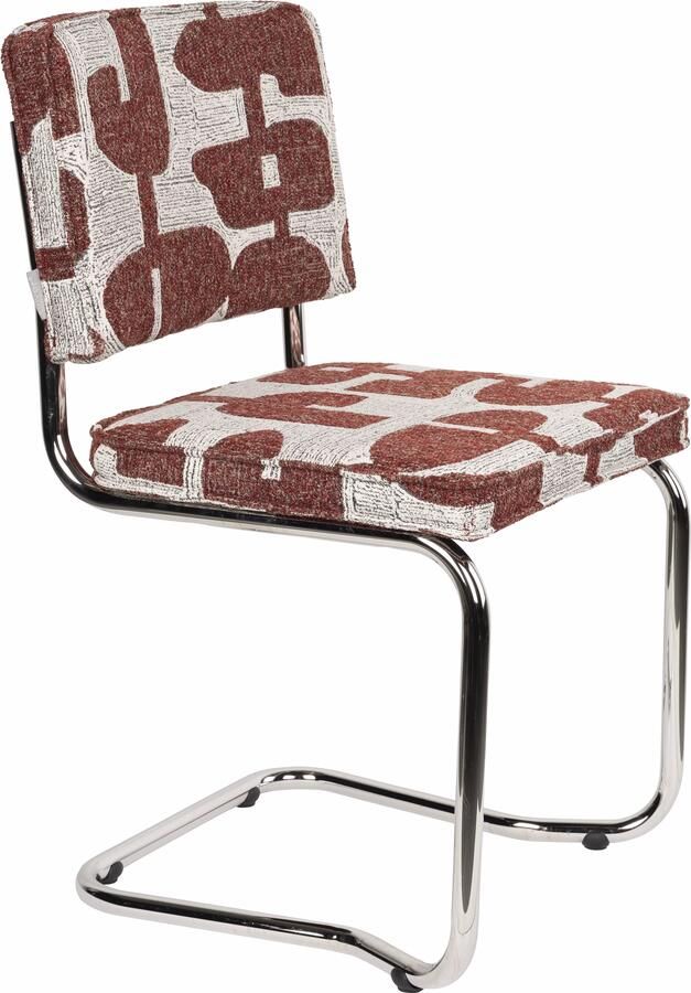 Zuiver Eetkamerstoel Ridge Kink Deco Rood
