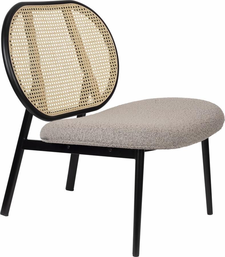 Zuiver Fauteuil Spike Rotan en bouclé Naturel