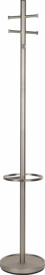 Zuiver Kapstok Wednesday Met 6 haken en parapluhouder Zilver