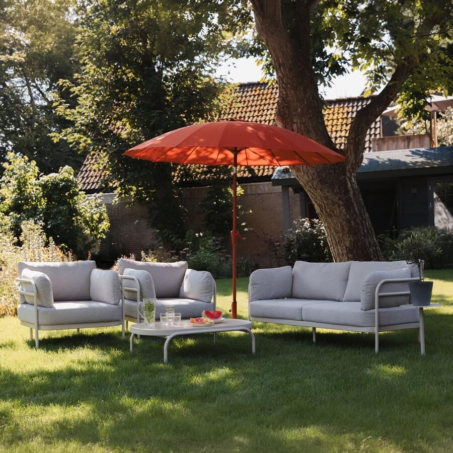 Zuiver Loungeset Vista Met 2-zits bank 2 fauteuils en tafel Beige