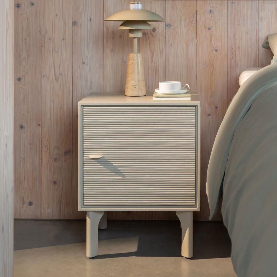 Zuiver Nachtkastje Morning Acaciahout en rotan 45 x 40cm Beige