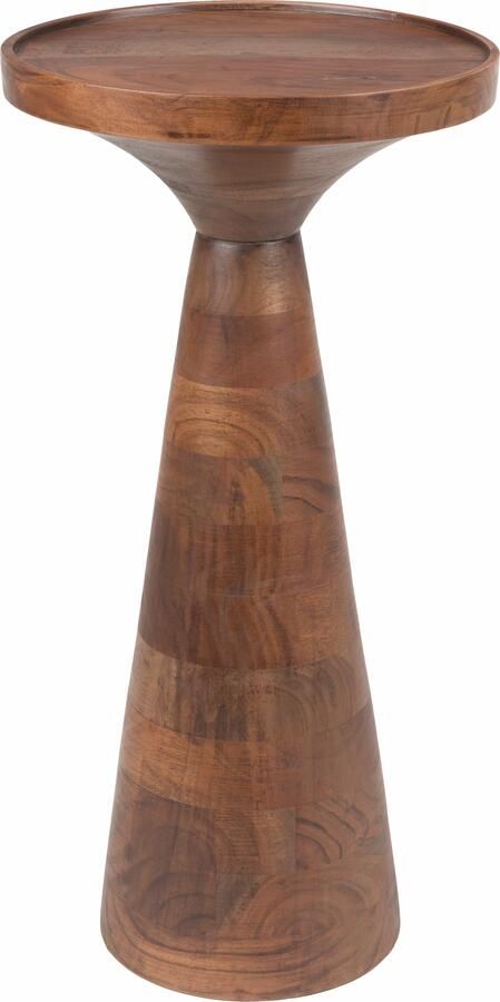 Zuiver Ronde Bijzettafel Floss Acaciahout 28cm Walnoot