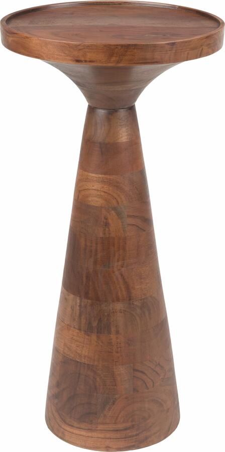 Zuiver Ronde Bijzettafel Floss Acaciahout 28cm Walnoot