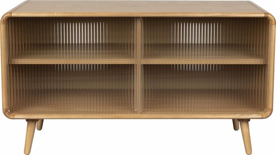 Zuiver TV-meubel Rise Eikenlook en glas 100cm Naturel