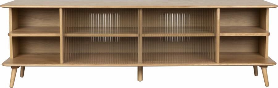 Zuiver TV-meubel Rise Eikenlook en glas 180cm Naturel